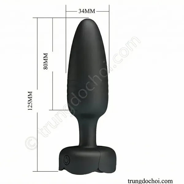 Nút Hậu Môn Rung Thụt Pretty Love Tarion: Đầu Thuôn Dễ Đưa Vào, Đế LED Phát Sáng 5 Màu Lung Linh