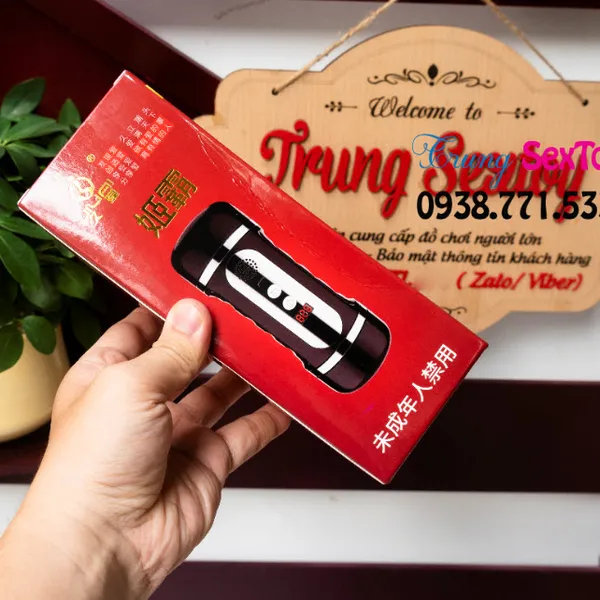 Dụng cụ thủ dâm hai đầu có rung và âm thanh cực phê 