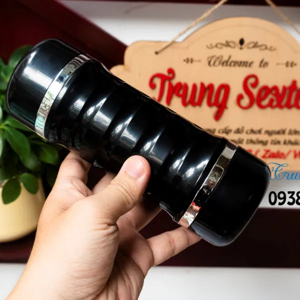 Dụng cụ thủ dâm hai đầu có rung và âm thanh cực phê 
