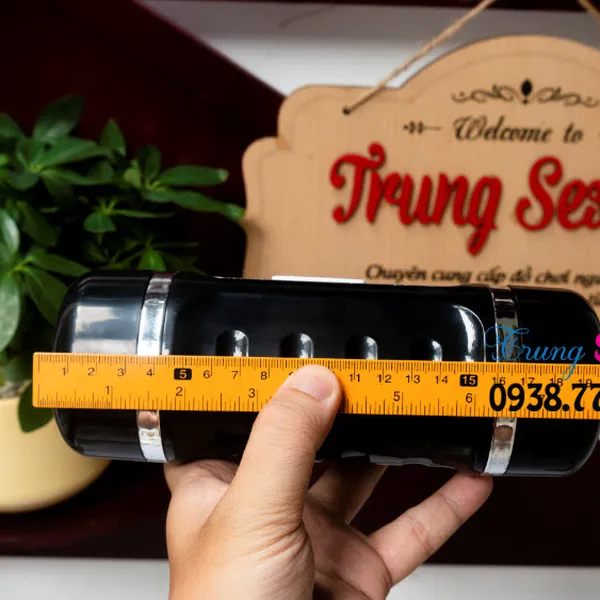 Dụng cụ thủ dâm hai đầu có rung và âm thanh cực phê 
