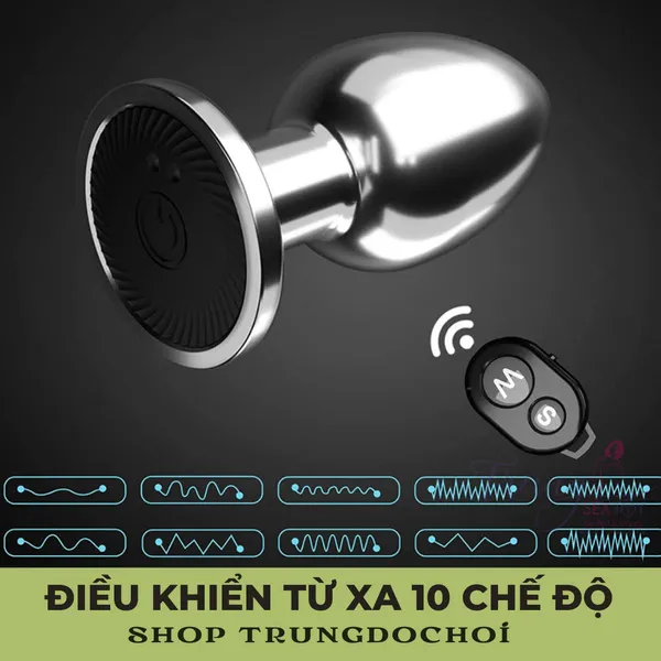 Trải nghiệm với siêu phẩm hậu môn kim loại điều khiển từ xa