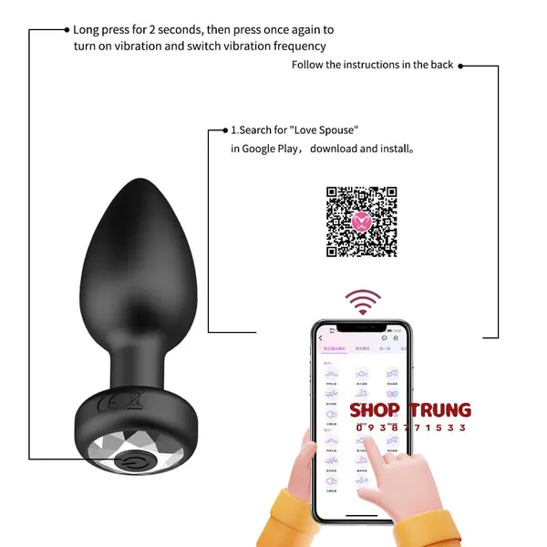 Nâng cao khoái cảm với phích cắm hậu môn điều khiển từ xa mới 2025