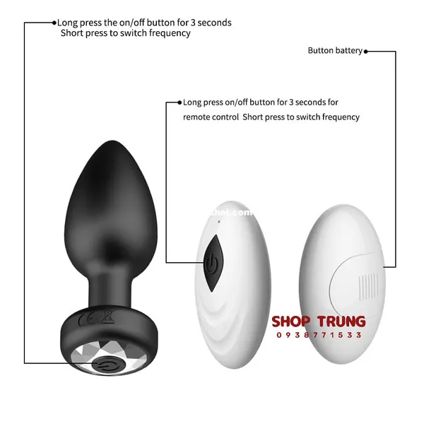 Nâng cao khoái cảm với phích cắm hậu môn điều khiển từ xa mới 2025