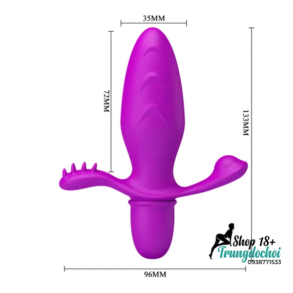 Phích Rung Hậu Môn Mini Prettylove Fitch Kích Thích Điểm P & Tầng Sinh Môn Đồng Thời