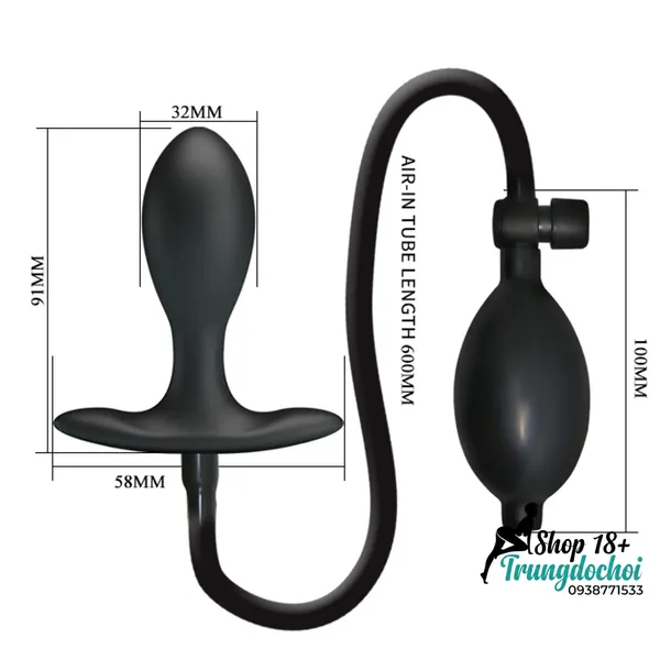 Plug Hậu Môn Bơm Hơi Pretty Love Tự Điều Chỉnh Kích Thước Theo Ý Muốn