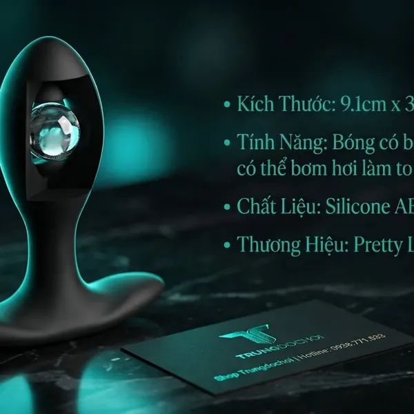 Plug Hậu Môn Bơm Hơi Pretty Love Tự Điều Chỉnh Kích Thước Theo Ý Muốn