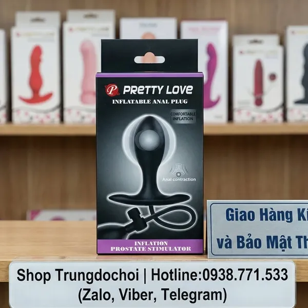Plug Hậu Môn Bơm Hơi Pretty Love Tự Điều Chỉnh Kích Thước Theo Ý Muốn