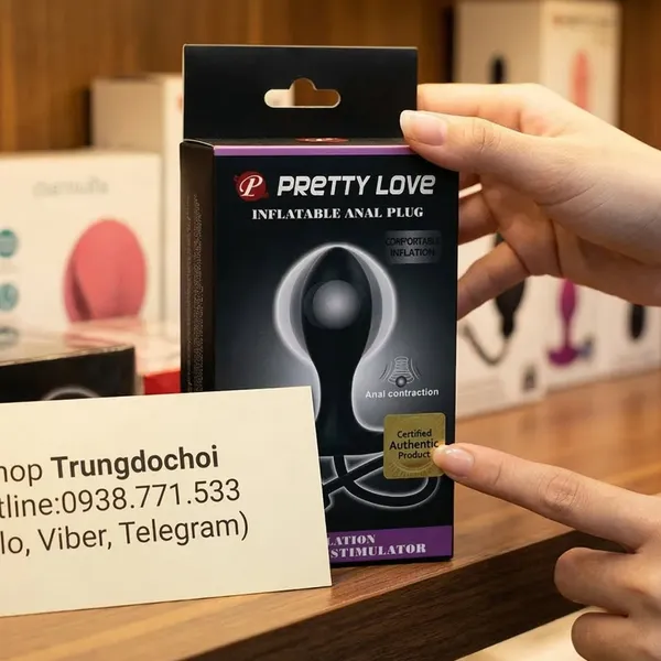 Plug Hậu Môn Bơm Hơi Pretty Love Tự Điều Chỉnh Kích Thước Theo Ý Muốn