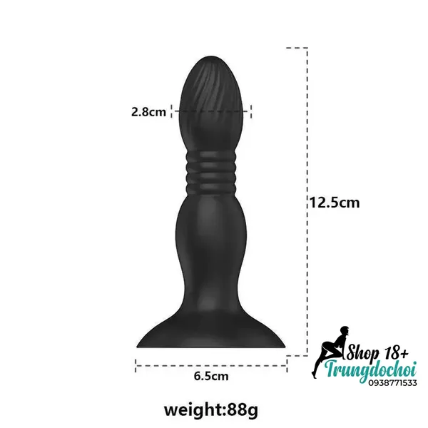 Plug Rung Thụt GS463 Máy Massage Tuyến Tiền Liệt Điều Khiển App Bluetooth