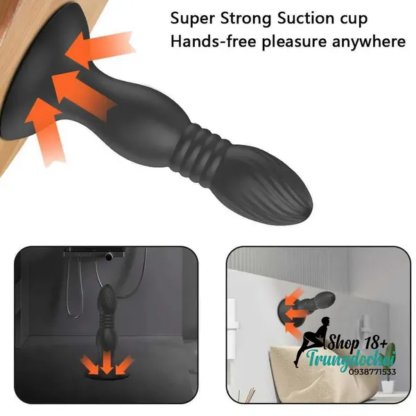 Plug Rung Thụt GS463 Máy Massage Tuyến Tiền Liệt Điều Khiển App Bluetooth