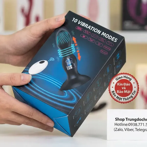 Plug Rung Thụt GS463 Máy Massage Tuyến Tiền Liệt Điều Khiển App Bluetooth