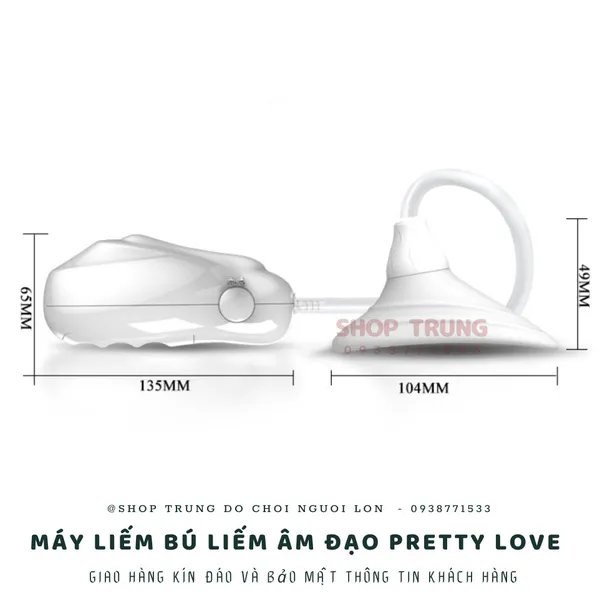 Máy liếm bú liếm âm đạo Pretty Love Suction Massage
