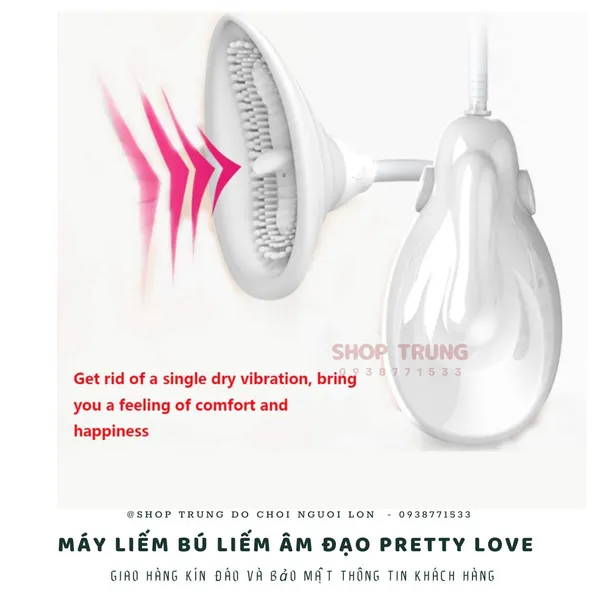 Máy liếm bú liếm âm đạo Pretty Love Suction Massage