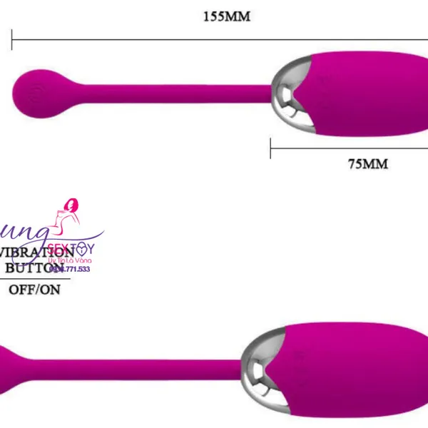 Trứng Rung Tình Yêu Chính Hãng Prettylove Brook Cực Mềm Mịn