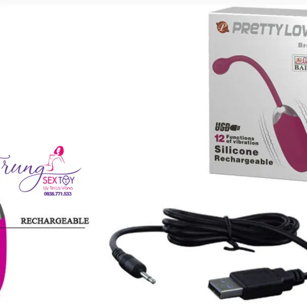 Trứng Rung Tình Yêu Chính Hãng Prettylove Brook Cực Mềm Mịn