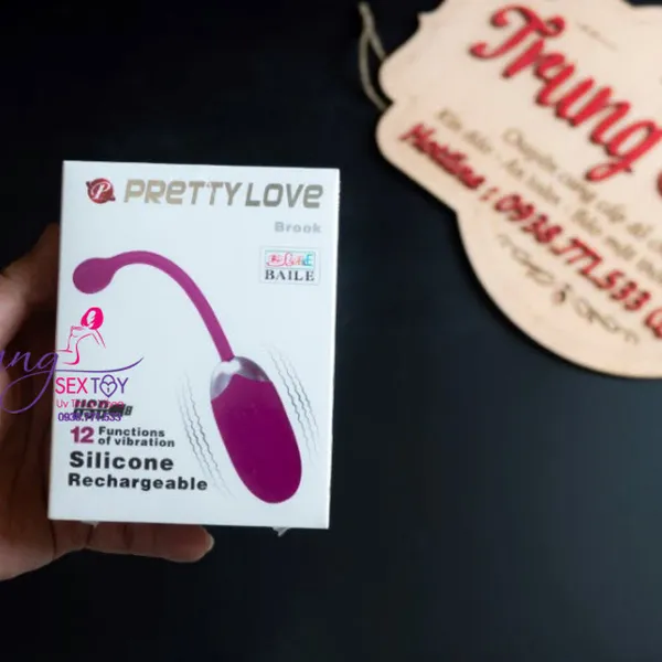 Trứng Rung Tình Yêu Chính Hãng Prettylove Brook Cực Mềm Mịn