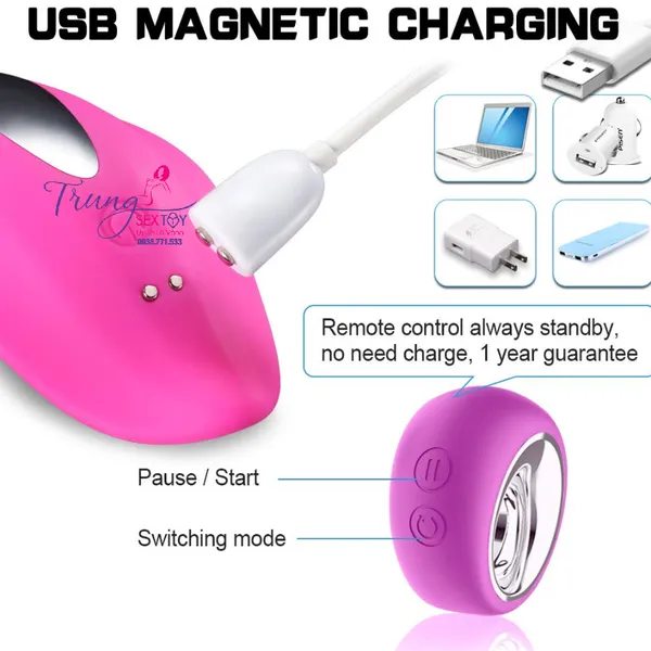 Quần chip có rung hình mu rùa có rung kích thích “cô bé” cực phê