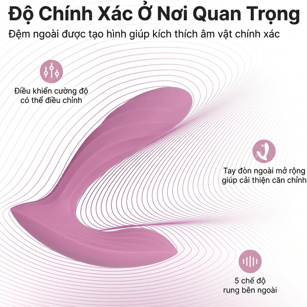 Svakom Erica Plus - Máy Rung Đeo Quần Lót, Động Cơ Kép Thụt Điểm G
