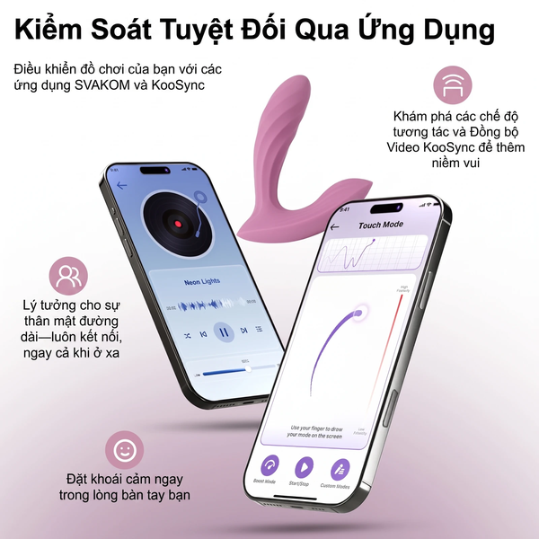 Svakom Erica Plus - Máy Rung Đeo Quần Lót, Động Cơ Kép Thụt Điểm G