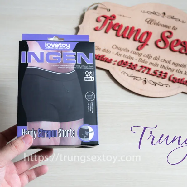 Quần Short Đeo Dương Vật Unisex Lovetoy Vải Cotton Co Giãn Cực Tốt