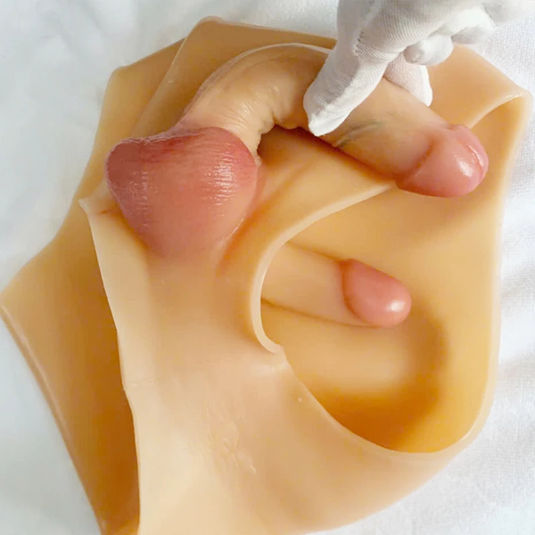 Quần Dương Vật Giả 2 Đầu Silicone Đúc Đặc, Hai Người Cùng Cảm Nhận Trong Một Nhịp