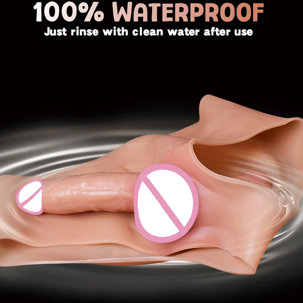 Quần Dương Vật Giả 2 Đầu Silicone Đúc Đặc, Hai Người Cùng Cảm Nhận Trong Một Nhịp