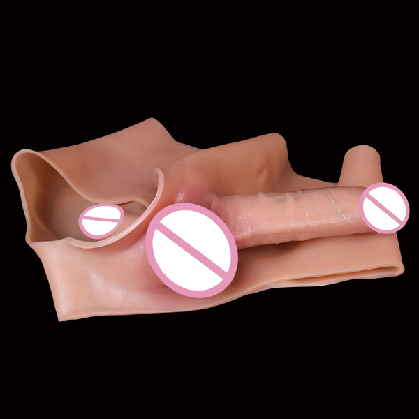 Quần Dương Vật Giả 2 Đầu Silicone Đúc Đặc, Hai Người Cùng Cảm Nhận Trong Một Nhịp