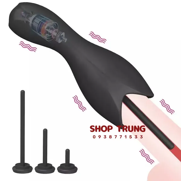 Que Rung Nong Niệu Đạo 2in1 Với 10 Chế Độ Rung Mạnh Mẽ