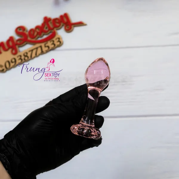 Phích cắm hậu môn bằng thủy tinh Siêu cute