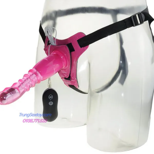 Dương vật giả dây đeo Kit có rung 10 chế độ thỏa mãn mọi nhu cầu