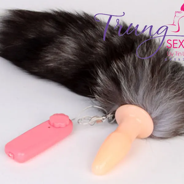 Đuôi chồn silicon mềm có rung