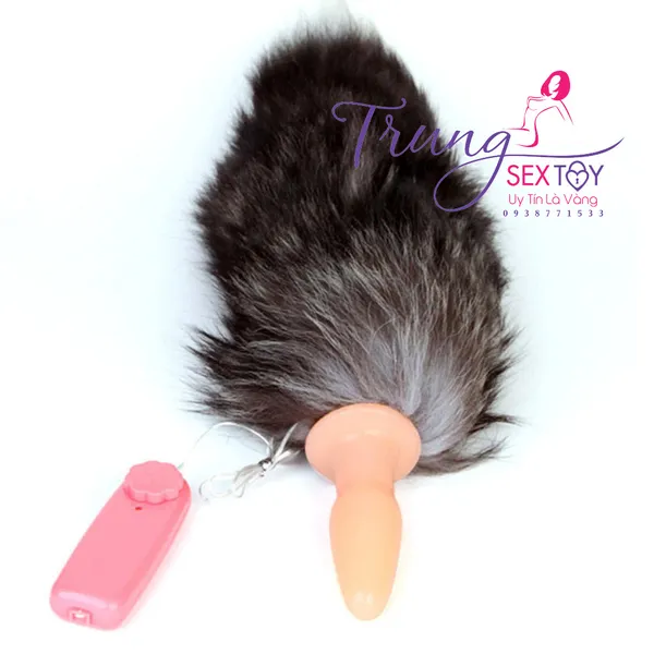 Đuôi chồn silicon mềm có rung