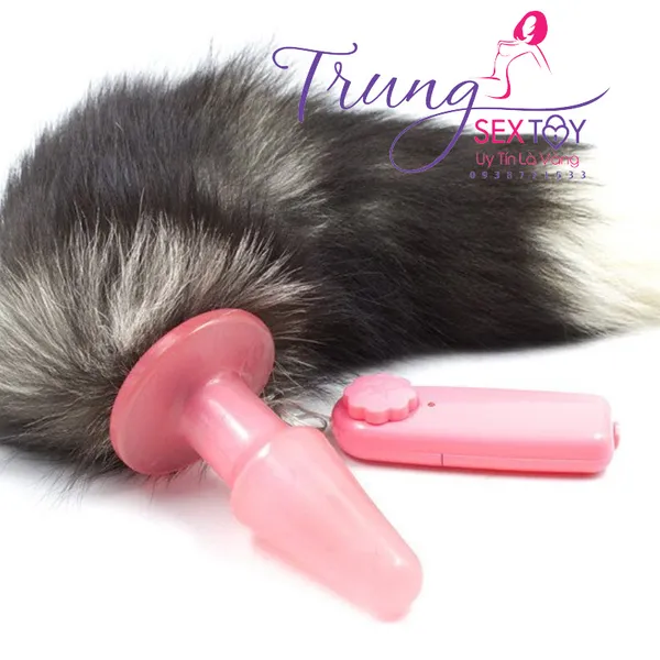 Đuôi chồn silicon mềm có rung