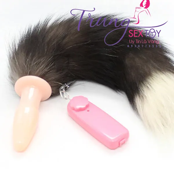 Đuôi chồn silicon mềm có rung