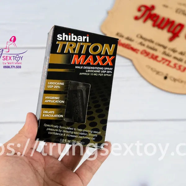 Chai xịt Shibari Triton Maxx Thành Phần Lợi Ích và Cách Sử Dụng