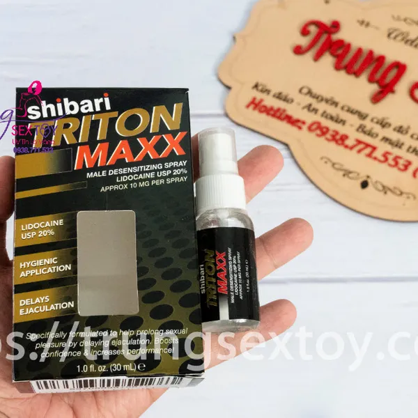 Chai xịt Shibari Triton Maxx Thành Phần Lợi Ích và Cách Sử Dụng
