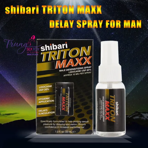 Chai xịt Shibari Triton Maxx Thành Phần Lợi Ích và Cách Sử Dụng