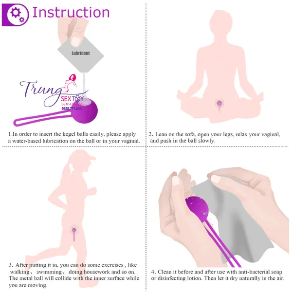 Bóng Tập Co Thắt Âm Đạo Ball Kegel Cho Nữ Sướng Mê