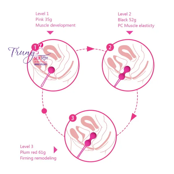 Bóng Tập Co Thắt Âm Đạo Ball Kegel Cho Nữ Sướng Mê