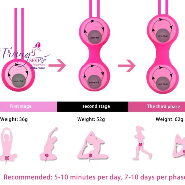 Bóng Tập Co Thắt Âm Đạo Ball Kegel Cho Nữ Sướng Mê