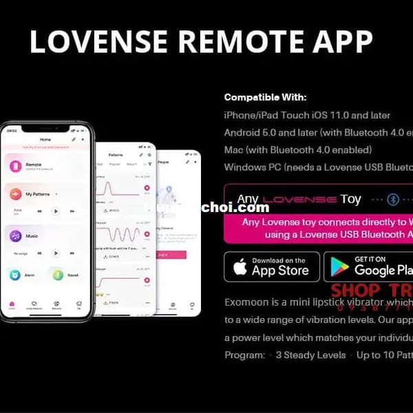 Son Môi Có Rung Exomoon Hàng Chính Hãng Lovense