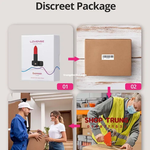 Son Môi Có Rung Exomoon Hàng Chính Hãng Lovense
