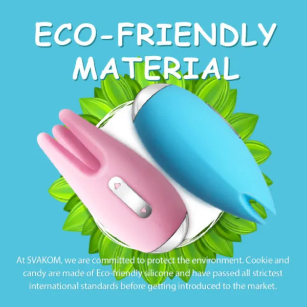  Máy Rung Kích Thích Nhũ Hoa và  m Đạo SVAKOM Cookie và Candy