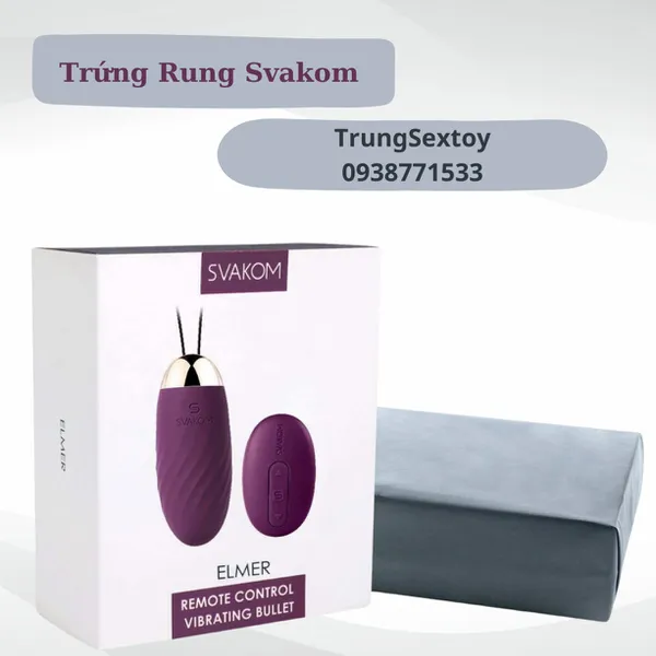 Trứng Rung Svakom Elmer Thiết Kế Nhỏ Gọn Rung Đa Tần Số Không Ồn