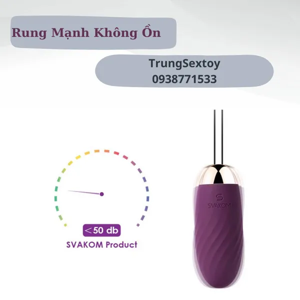 Trứng Rung Svakom Elmer Thiết Kế Nhỏ Gọn Rung Đa Tần Số Không Ồn
