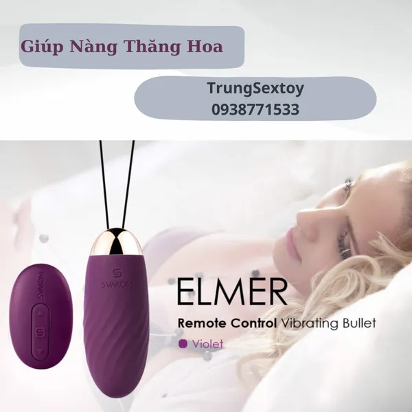 Trứng Rung Svakom Elmer Thiết Kế Nhỏ Gọn Rung Đa Tần Số Không Ồn