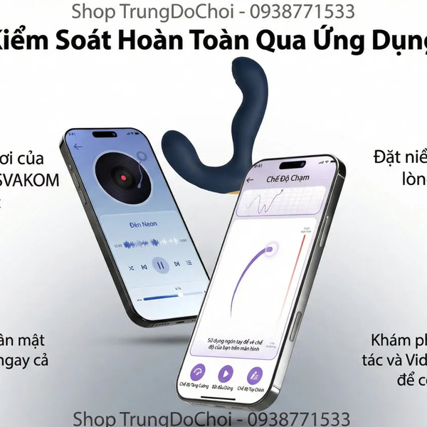 SVAKOM Iker Neo Máy Massage Tuyến Tiền Liệt Rung Xung Động, Kết Nối App
