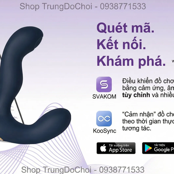 SVAKOM Iker Neo Máy Massage Tuyến Tiền Liệt Rung Xung Động, Kết Nối App