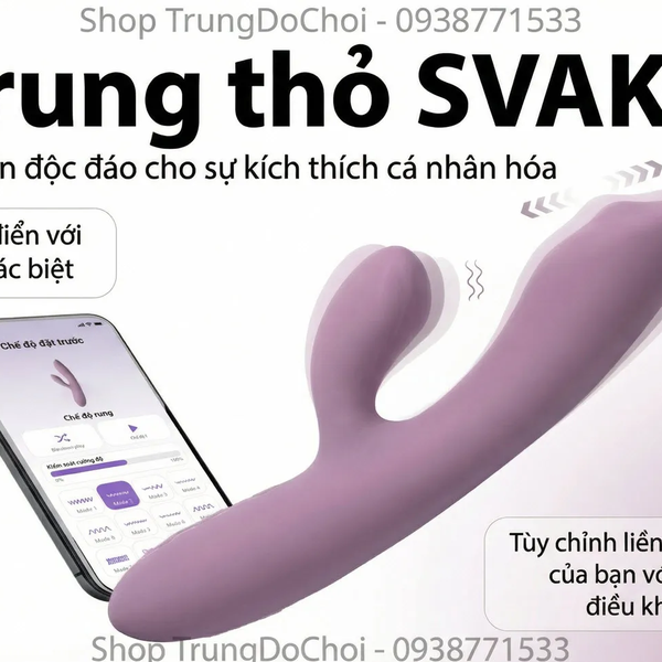 Svakom Trysta Neo Máy Rung Thỏ Bi Lăn Kích Thích Điểm G & Âm Vật Cùng Lúc