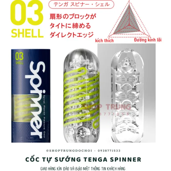 Đánh giá Cốc thủ dâm Tenga Spinner Công nghệ Xoắn ốc Độc đáo từ Nhật Bản